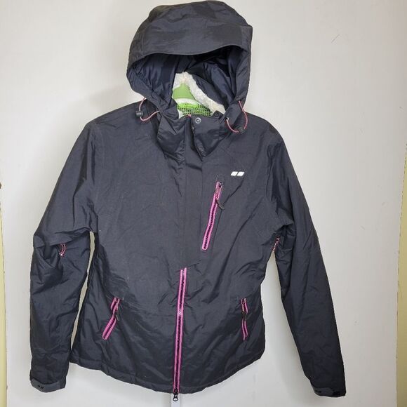 KOPPEN BLACK SKI SNOWBOARD WINTER SNOW WATER REPEL OUTDOOR COAT JACKET M MEDIUM - Picture 2 of 13